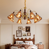 Lustre de décoration intérieure de luxe BGST, luminaire suspendu en verre créatif nordique, lustre moderne rond en cristal