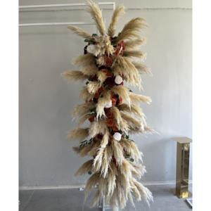 Canne essiccate personalizzate Pampa a canne floreale centrotavola a secco Pampa da matrimonio decorativo canne Pampasgrass fiore Runner con Pampa - Product Image 6