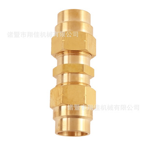 Xiangjia Machinery Brass Compression Fitting 38*14 For Automotive Brake Lines Replacement Repair - Product Image 3