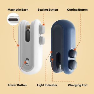 Mini Selladora al Vacío Recargable por USB, Selladora Portátil de Bolsas de Plástico para Alimentos, Protección Contra Sobrecalentamiento, Eficiencia Energética - Product Image 4