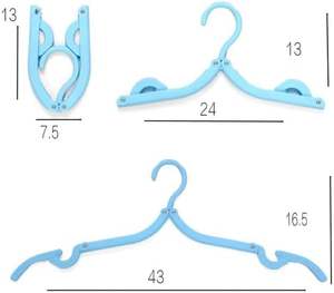 ราวตากผ้าพลาสติกแบบพกพาขายส่ง ราวแขวนผ้าแบบพับได้สำหรับเดินทาง - Product Image 2