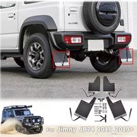 Accessoires de haute qualité, garde-boue ABS, 3 portes, peinture noire, garde-boue anti-éclaboussures pour Jimny 2019+, 5 portes