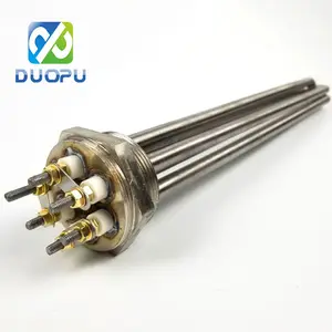 Duopu Customized Electric Resistance 110v Immersion Electric Flange Heater Round Element for Boiler Heating