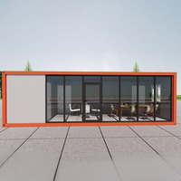 Maison conteneur modulaire détachable, personnalisable, de luxe, moderne, écologique, portable, extensible, 2 chambres, avec panneaux sandwich