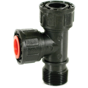 Raccordo Rapido per Tubo da Giardino 1\" M/F/M in Plastica per Sistemi di Irrigazione Tee M/F/F - Product Image 1