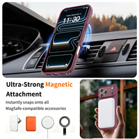 Funda Magnética Delgada para Teléfono Móvil con Soporte de Aluminio y Absorción de Impactos para iPhone 15 16 17 18 Pro Max, Proveedor de Fábrica