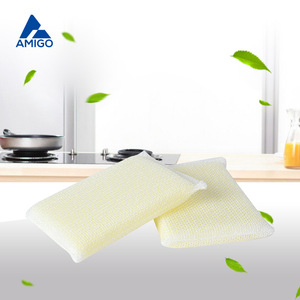 Esponja desengrasante angular Amigo, paquete de 2, almohadilla rectangular para lavar platos, ollas y sartenes - Product Image 1