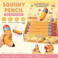 Meilleure Vente : Jouet Squishy Crayon TPR Extra Large Réaliste à Rebond Lent, Anti-Stress et Décompression
