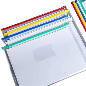 Prix d'usine X515, dossier de documents de bureau en plastique A4 B4 A5, sac à fermeture éclair transparent en EVA PVC, sac à documents imperméable adapté pour S - Product Image 3