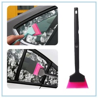 Grattoir de haute qualité pour film de fenêtre, outil de pose de vinyle automobile, raclette double usage, petite raclette à long manche en plastique, grattoir de précision 100%