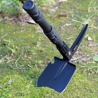 Équipement de survie de qualité industrielle, houe multifonctionnelle de camping, pelle pliante pour l'extérieur, lame en acier au manganèse de 13 mm d'épaisseur
