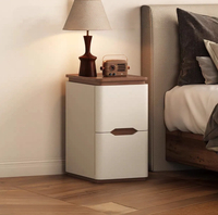 Table de chevet écologique populaire, grand meuble de rangement en bois massif avec rangement simple