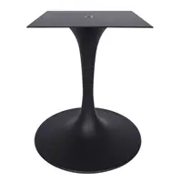 Black metal iron tromba base tulipano di base da tavolo per il ristorante tavolo