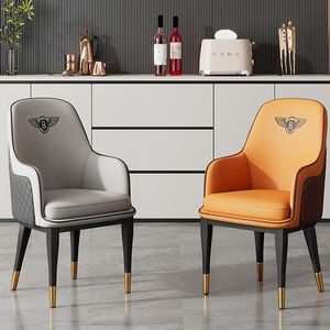 Muebles de Comedor Modernos de Lujo en Cuero y Metal, con 4, 6, 8 o 10 Sillas, de Alta Calidad, Diseño Elegante para Hotel, Cocina o <span class=keywords><strong>Restaurante</strong></span> - Product Image 1