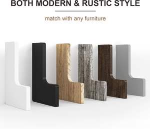 Juego de 3 Estantes de Pared, Estantes para Almacenamiento en la Pared, Estantes de Madera Maciza para Almacenamiento, Estante de Exhibición de Madera para Montar en la Pared del Baño - Product Image 6