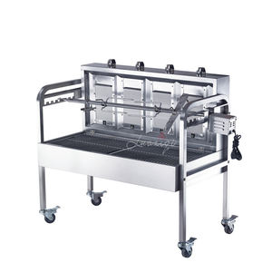 Ahuyentador a motor para asar, cocina de Isla de acero inoxidable <span class=keywords><strong>argentina</strong></span>, plancha para acampar, parrilla de barbacoa para restaurante de gas sin humo comercial - Product Image 3