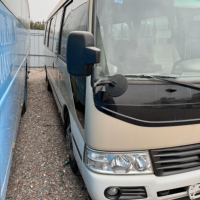 Mini-bus Coaster d'occasion 15-30 sièges Bonne condition disponible Moteur RHD LHD Euro 3 Emission Essence Diesel Options Carburant