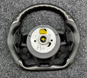 Volant en fibre de carbone personnalisé pour <span class=keywords><strong>Audi</strong></span> A1 A3 A4 A5 <span class=keywords><strong>A6</strong></span> A7 RS R8 S3 8V B8 B9 S4 Q3 Q8 TT Sports Rouge Y Compris A8 RS5 - Product Image 5