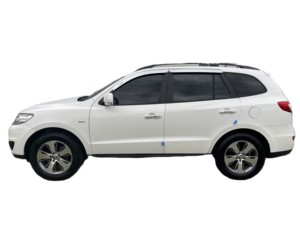2012 para Santa Fe, SUV diésel turbo con volante a la izquierda, exportación de coches usados de Corea, automático, tracción delantera, 7 asientos, familiar, todoterreno, cuero oscuro - Product Image 2