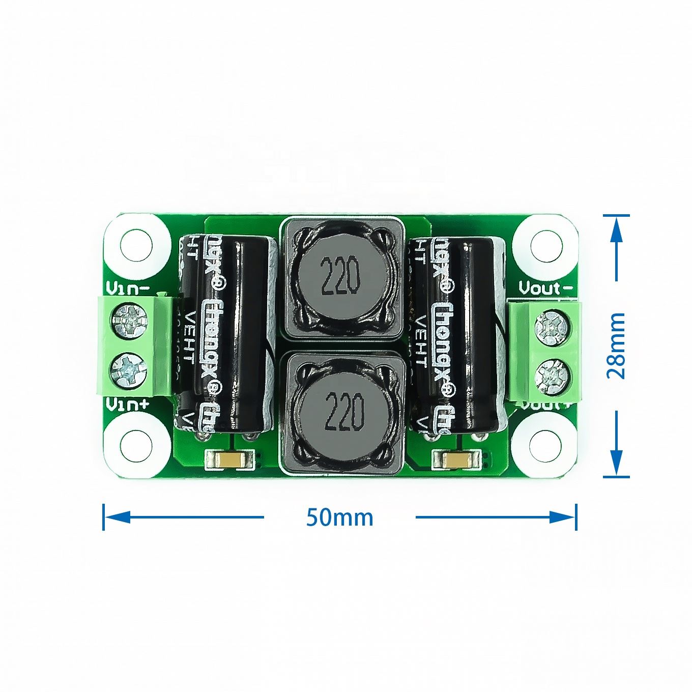 デュアルパワー フィルター アンプボード 0-50V 4ADC電源フィルターボードクラスDパワーアンプ干渉抑制