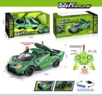 Coche RC Bugatti 1:12 con Apertura de 3 Puertas con una Sola Tecla, Luz LED, Recargable, Juguete de Control Remoto