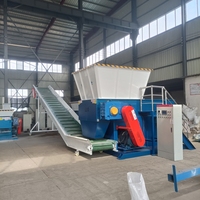 Broyeur à double arbre à haute efficacité avec lames en acier rapide pour le recyclage des textiles, conception de micro-coupe
