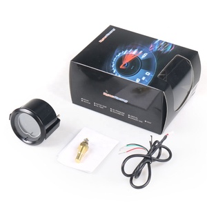2 inç 52mm <span class=keywords><strong>Evo</strong></span> 7 Renkli LCD Su Sıcaklık Göstergesi 40-140 Santigrat ABS+Metal+Cam Evrensel Uyum - Product Image 5