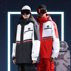 Veste de ski personnalisée pour hommes, manteau de neige imperméable, coupe-vent de montagne, veste de <span class=keywords><strong>snowboard</strong></span> respirante avec capuche, vêtements de ski et de neige - Product Image 3