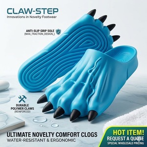 Chaussons originaux 3D en forme de pattes d'animaux, pantoufles créatives en forme de pattes de monstres, unisexes, pour Halloween. - Product Image 2