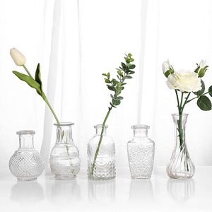 Glass Bud <strong>Vase</strong> for <strong>Flowers</strong> Mini Bud <strong>Vases</strong> in Bulk Rustic Wedding Decorations Deco Glass &amp; Crystal Art Customized Packing - Product Image 4