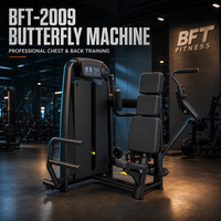Machine de musculation professionnelle BFT-2009 en acier robuste de 3,0 mm pour exercices de pectoraux, à charge sélective par broches, équipement de fitness pour salle de sport