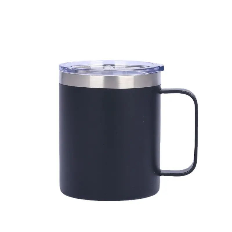 12 oz yalıtımlı kupalar kupası kullanımlık tumbler kahve kapaklı kupa 12 oz paslanmaz çelik çift duvar vakum Tumbler