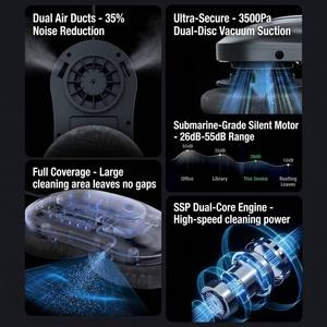 <span class=keywords><strong>Robot</strong></span> de nettoyage de vitres électrique intelligent 3000Pa pour usage extérieur S9, double pulvérisation d'eau, nettoyeur de vitres automatique, faible bruit 55dB, expédition immédiate - Product Image 2