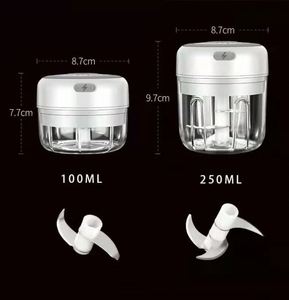 Multifunction 250ml Wireless Electric Garlic Crusher Portable Handheld Simple Operation Meat <b>Vegetable</b> Mini <b>Chopper</b> Sauce - Product Image 3
