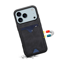 Étui portefeuille vintage en cuir PU Denior ODM avec béquille et protection antichoc personnalisable compatible avec les séries Apple 18/17/16