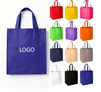 Sac de courses réutilisable en tissu non tissé biodégradable, avec logo personnalisé, en matériau recyclé, pour emballages de Noël, de mariages et de fêtes
