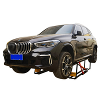 3500kg 7000lbs Çift Silindirli Mini Elektrikli Hidrolik Hızlı Kriko Yıkama Makaslı Kaldırıcı Taşınabilir Araç Kaldırıcı 460mm Maksimum Yükseklik