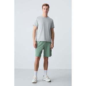 Tommylife <b>Men's</b> Standard Fit Cotton <b>Shorts</b> Light <b>Green</b> 81276 Basic Comfortable Wear - Product Image 3