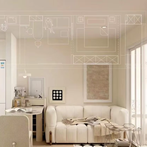 Diseño de renderizado 3D de espacio de trabajo conjunto de estilo moderno para construcción y bienes raíces - Product Image 1