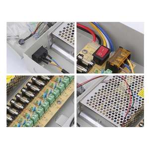 Alimentatore 12V <span class=keywords><strong>10A</strong></span> 9CH, 12V 20A 18CH, 12V 30A 18CH, Uscita Singola, Custodia in Alluminio per CCTV - Product Image 5