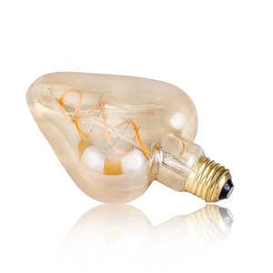 En forme de coeur E27 Edison <span class=keywords><strong>ampoule</strong></span> Vintage 4W rétro <span class=keywords><strong>carbone</strong></span> <span class=keywords><strong>ampoule</strong></span> à incandescence tungstène <span class=keywords><strong>Filament</strong></span> arbre de noël décor <span class=keywords><strong>ampoule</strong></span> - Product Image 2