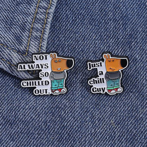 ไม่เสมอแช่เย็นออกหมุดเคลือบทำงานวัวม้าเข็มกลัดโลหะปกแฟชั่นกระเป๋าเป้สะพายหลังเครื่องประดับของขวัญสำหรับเพื่อน - Product Image 2