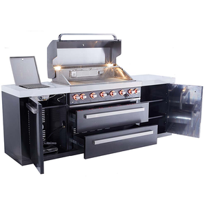 Barbacoa de Gas portátil de <span class=keywords><strong>acero</strong></span> <span class=keywords><strong>inoxidable</strong></span> <span class=keywords><strong>para</strong></span> exteriores, <span class=keywords><strong>parrilla</strong></span> de barbacoa <span class=keywords><strong>para</strong></span> jardín, usado - Product Image 3