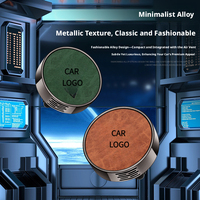 Diffuseur d'air pour voiture en cuir de qualité supérieure, personnalisé avec logo, parfum de luxe pour véhicule, longue durée, diffuseurs d'air automobiles en gros