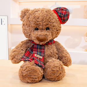 Mignon écharpe chapeau ours en peluche poupée pour envoyer à sa petite amie un cadeau d'anniversaire ours saint valentin en peluche jouet - Product Image 6