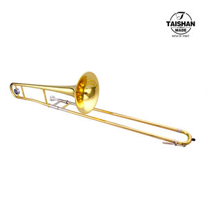Trombón Alto de Latón Amarillo <span class=keywords><strong>para</strong></span> <span class=keywords><strong>Principiantes</strong></span> y Profesionales, con Campana de Latón en Tono Bb - Product Image 2