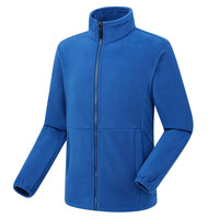 Veste polaire zippée intégrale légère et chaude coupe-vent décontractée pour homme et femme, idéale pour l'automne, avec poches