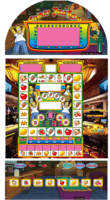 Kits de machine de jeu de monnaie Fruit King 3 Mario/Machine de jeu à pièces Mario Machine de jeu de table Mario Coin