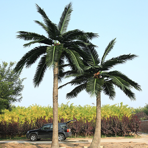 Respetuoso del medio ambiente plástico incombustible <span class=keywords><strong>Tropical</strong></span> Artificial al aire libre de <span class=keywords><strong>palma</strong></span> de coco árbol - Product Image 6