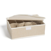 Boîte de rangement pliable en tissu pour sous-vêtements et chaussettes, idéale pour armoire et salon